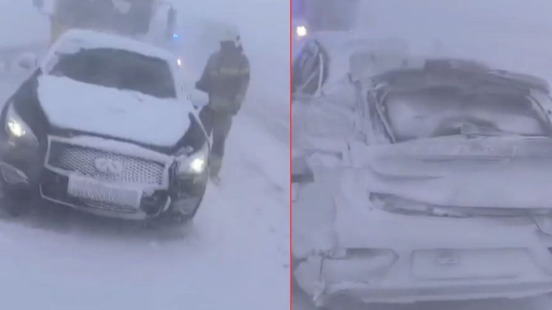 wiadomości,aktualności,WP Wiadomości Burza śnieżna na S7. Nagrania mrożą krew w żyłach