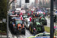 Rolnicy protestowali m.in. w Olsztynie