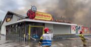 Słupsk. Spłonęła Biedronka przy ul. Wolności