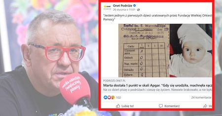 "Jestem jednym z pierwszych uratowanych dzieci". Żyje dzięki WOŚP