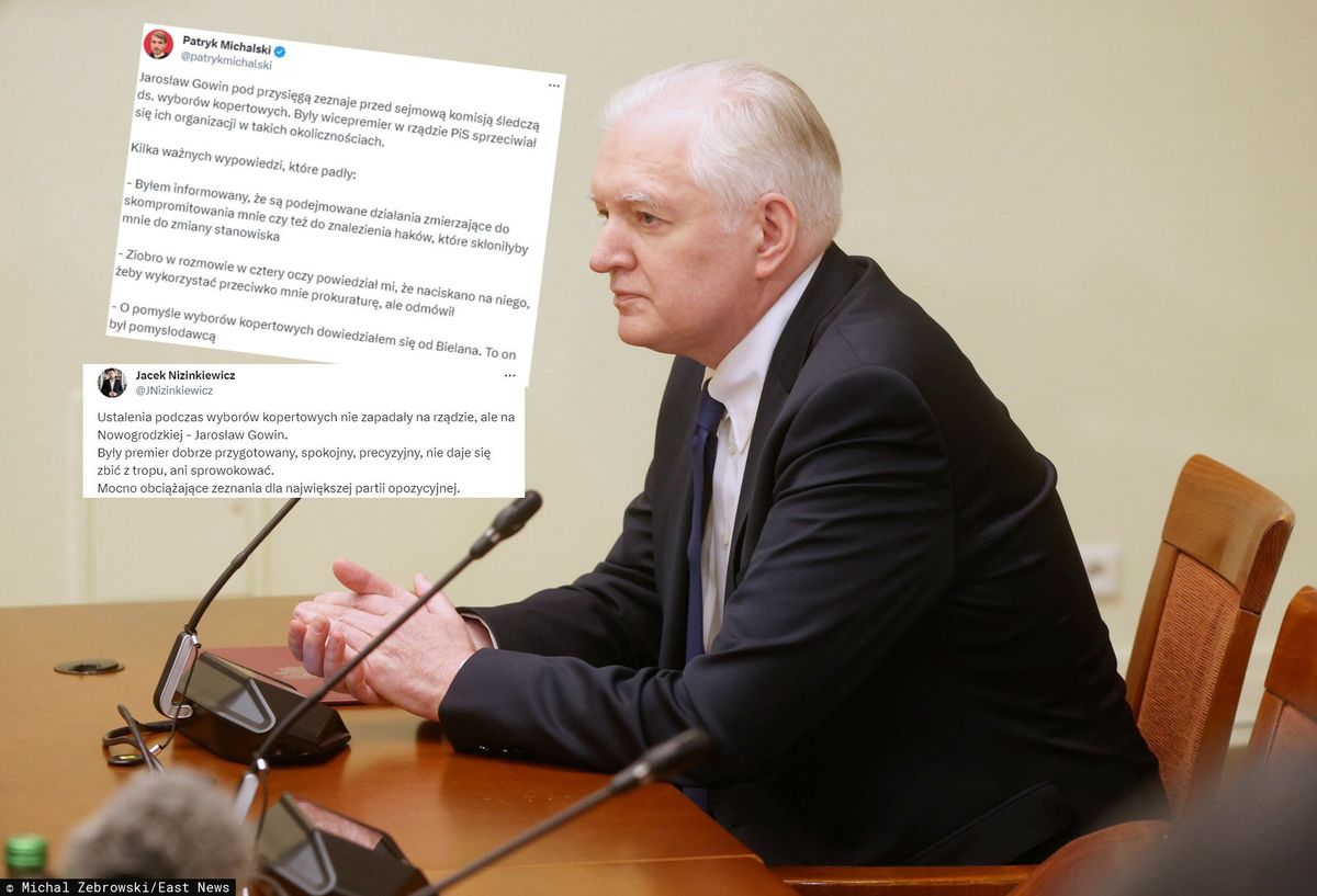 Jarosław Gowin zeznaje przed komisją śledczą