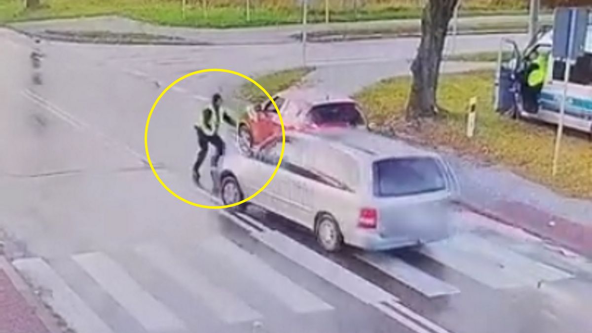 Obywatel Syrii nie zatrzymał się do policyjnej kontroli i próbował potrącić policjanta z bydgoskiego oddziału prewencji.