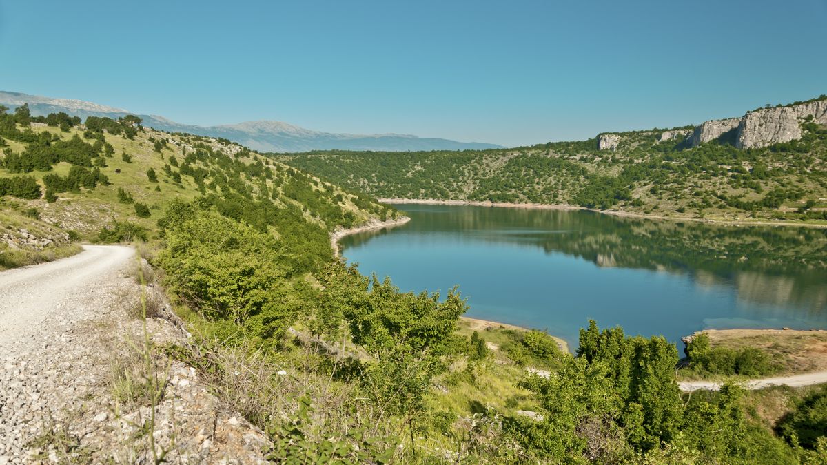 Tak kiedyś wyglądało jezioro Peruca 
