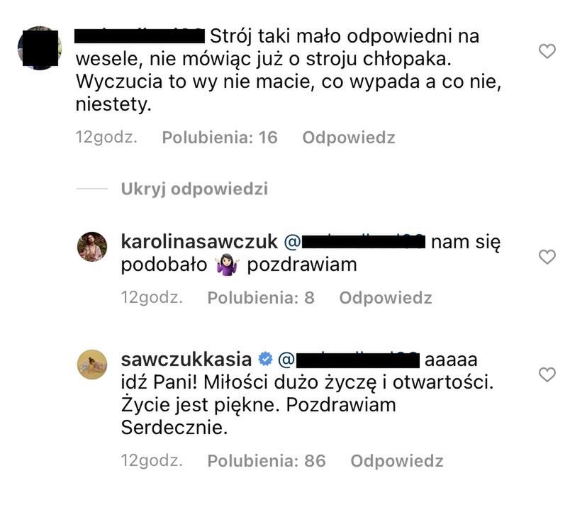 "Nowoczesna" Kasia Sawczuk baluje na weselu siostry w STANIKU