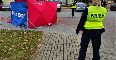 Śmiertelne potrącenie rowerzysty. 74-latek zmarł na miejscu