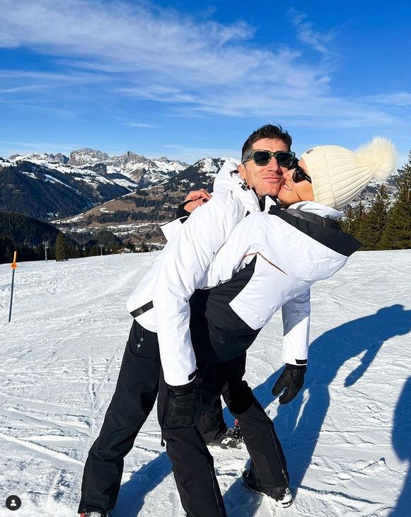 Anna i Robert Lewandowscy w Szwajcarii