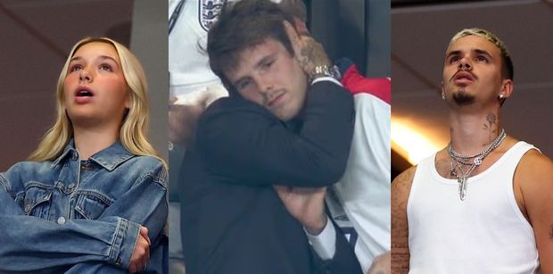Dzieci Beckhamów przeżywały mundialowe emocje z trybun. 15-letnia Harper przypomina mamę z czasów Spice Girls? (ZDJĘCIA)