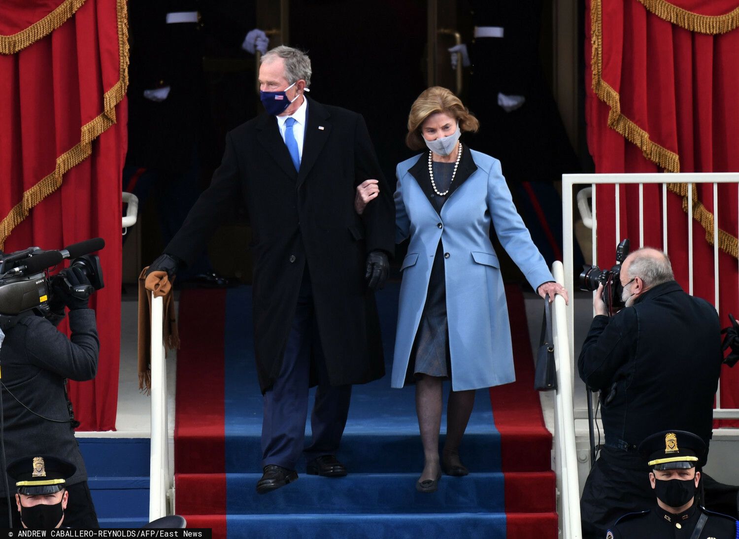 George W. Bush i Laura Bush – zaprzysiężenie Joe Bidena