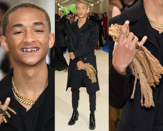 Jaden Smith chwali się KĘPĄ ŚCIĘTYCH DREDÓW na imprezie w muzeum! (ZDJĘCIA)