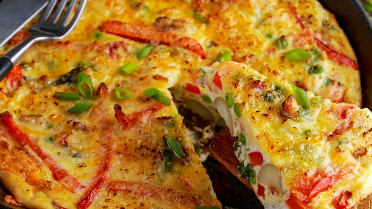 Frittata z serkiem wiejskim