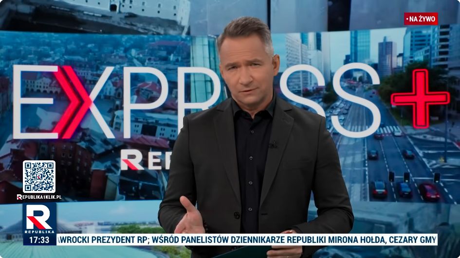 Rafał Patyra w programie "Express Republiki Plus"