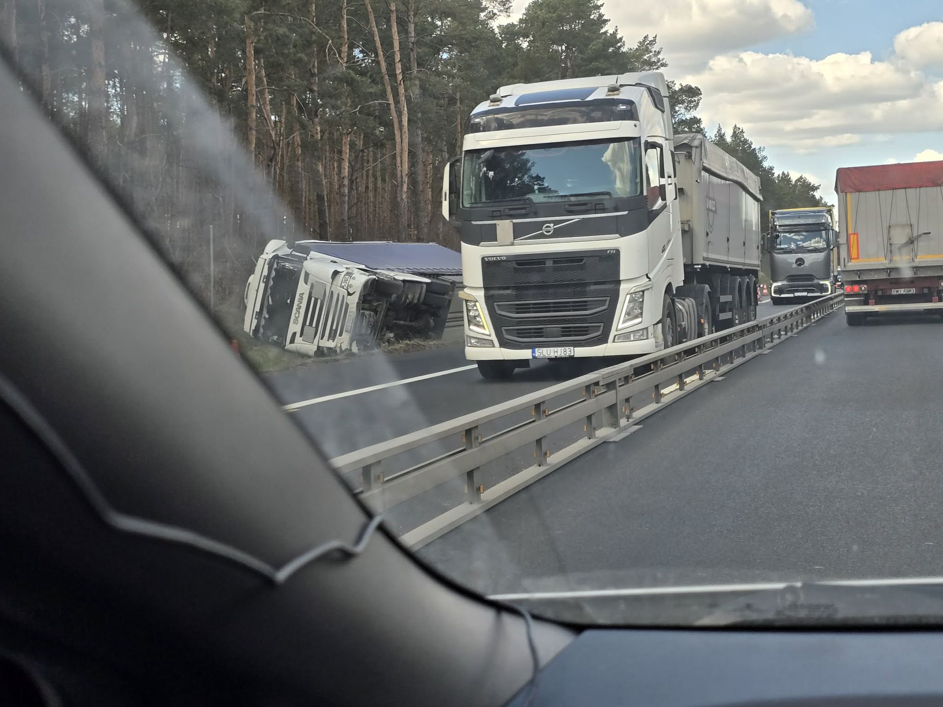 Zdarzenie na autostradzie A1