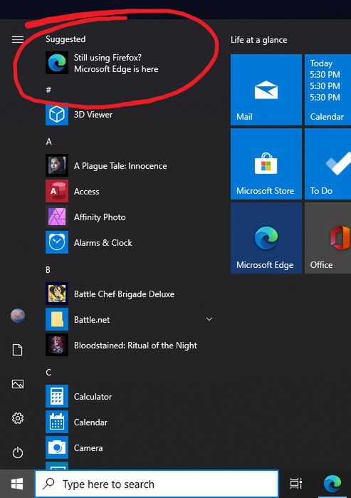 Ciągle używasz Firefoksa? Microsoft Edge jest tutaj, fot. Windows Latest.