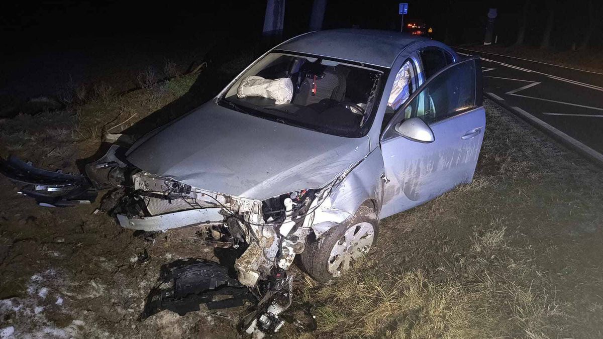Kierowca chciał uniknąć zderzenia z sarną