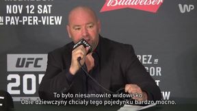 Prezydent UFC ocenił walkę Jędrzejczyk - Kowalkiewicz