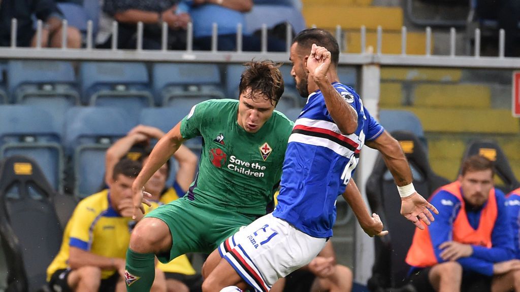 Getty Images /  Paolo Rattini / Na zdjęciu: Federico Chiesa i Fabio Quagliarella