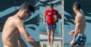 Euro 2020: Robert Lewandowski prezentuje FIT-SYLWETKĘ w kolorowych kąpielówkach (ZDJĘCIA)