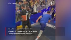 #dziejesiewsporcie: Co to był za rzut! Skradł show przed meczem