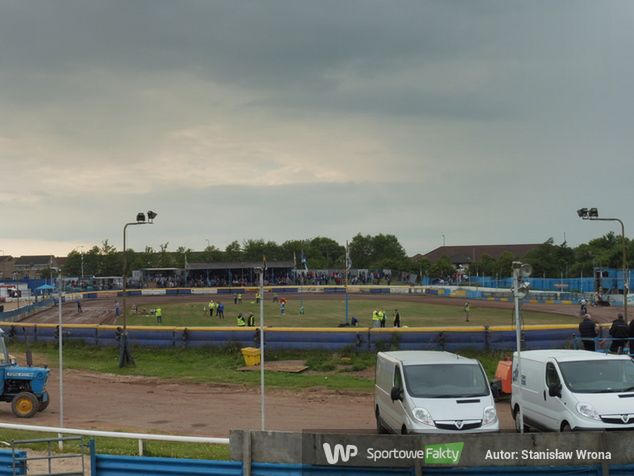 Widok na tor na Armadale Stadium podczas meczu Edinburgh Monarchs - Ipswich Witches, 13.07.2018.
