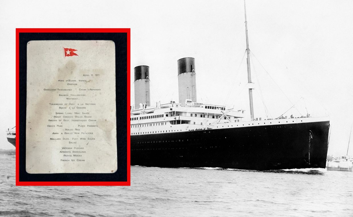 Titanic, menu