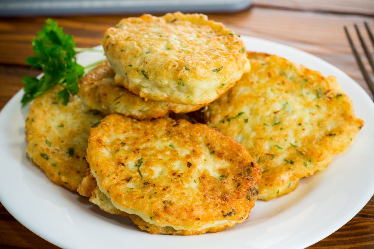 Potato patties are an idea for a delicious zero waste dinner.