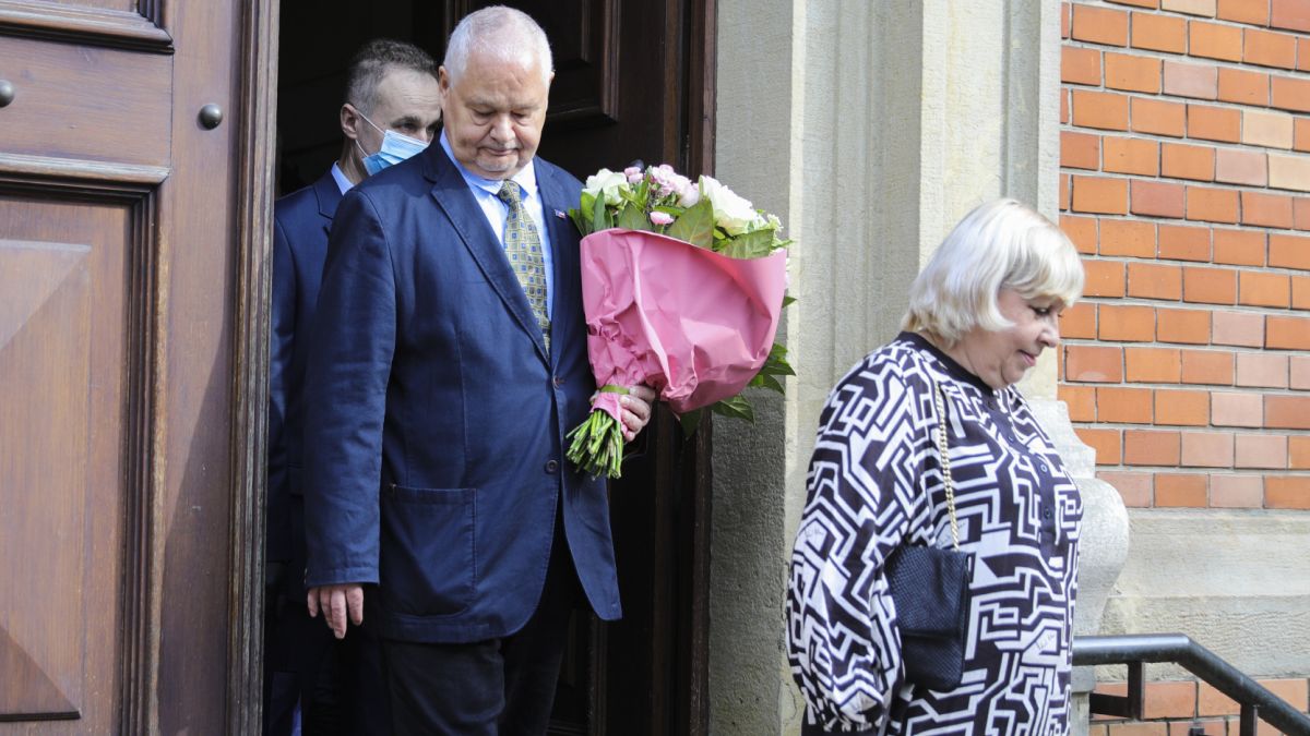 Glapińsy podczas ślubu Joanny i Jacka Kurskich