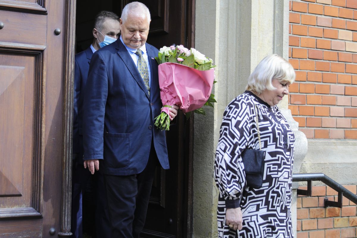 Glapińsy podczas ślubu Joanny i Jacka Kurskich