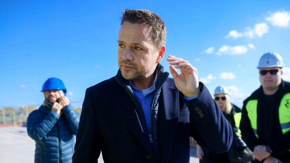 Most pieszo-rowerowy po??czy? brzegi Wis?y
17.10.2023  Warszawa Konferencja prasowa na temat postepow w budowie mostu pieszo-rowerowego na Wisle w Warszawie z udzialem prezydenta m.st. Warszawy Rafala Trzaskowskiego
fot. Andrzej Iwanczuk/REPORTER
n/z: , Rafal Trzaskowski,
Andrzej Iwanczuk/REPORTER