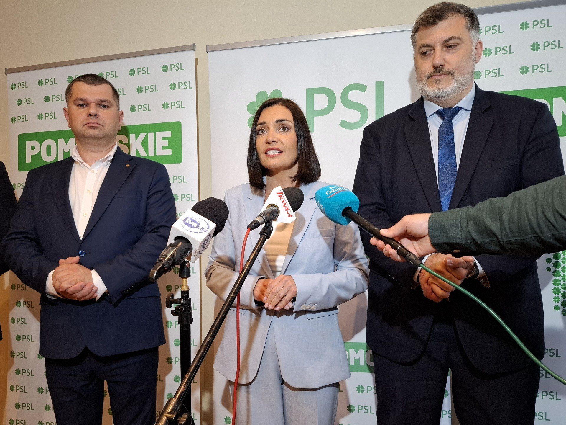 Konferencja prasowa PSL w Gdańsku przeciw dwukadencyjności w samorządach.