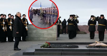 Przeszukiwali każdego żołnierza. Nagranie sprzed wizyty Putina