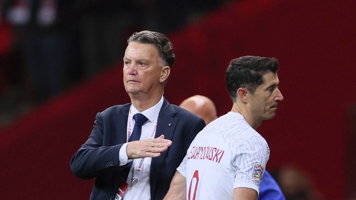 PAP / Leszek Szymański / Na zdjęciu: Robert Lewandowski i Louis nan Gaal