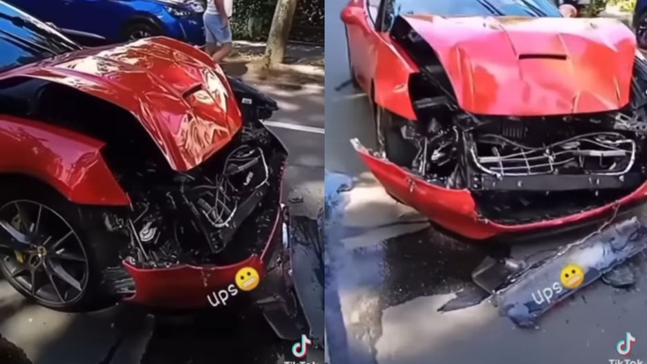 Ferrari California rozbite w Sopocie