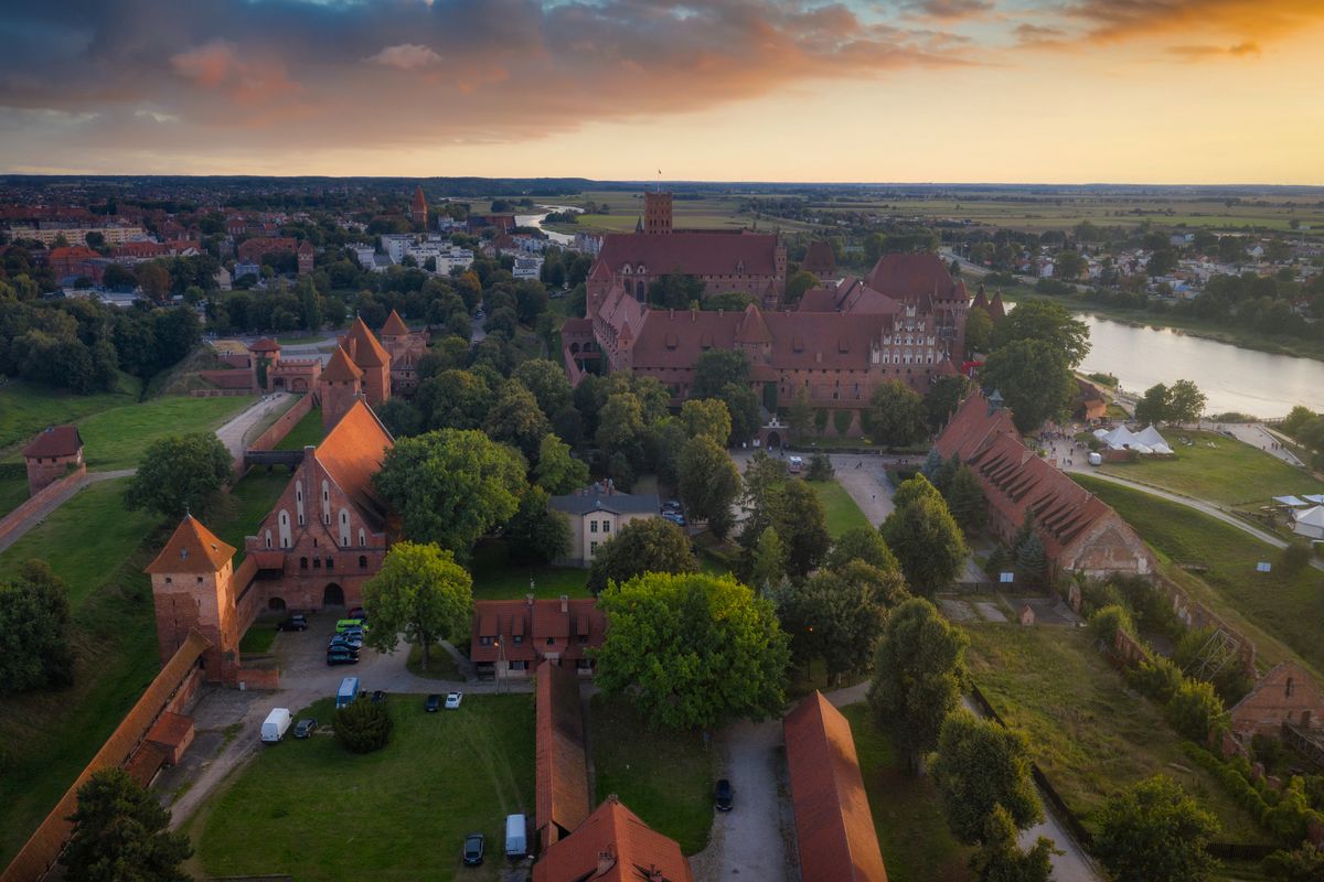 Zamek w Malborku to największa gotycka budowla ceglana w Europie