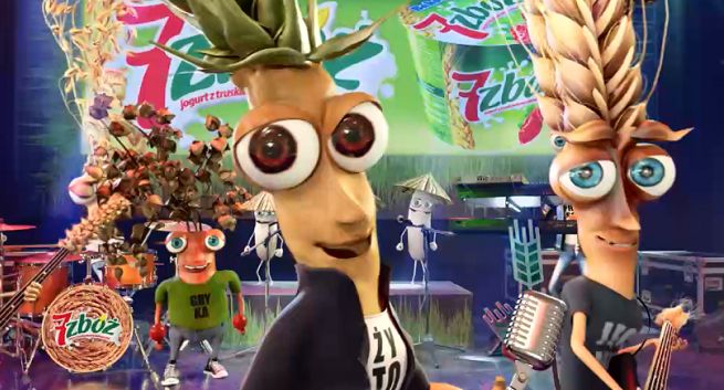 Rockowy koncert Kłosiaków reklamuje jogurty Bakoma 7 Zbóż (wideo)