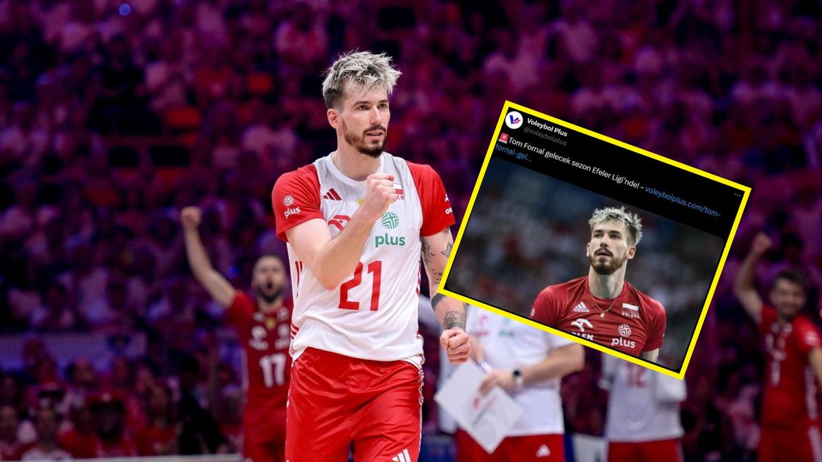 WP SportoweFakty / Paweł Piotrowski / Na zdjęciu: Tomasz Fornal/ (w ramce: wpis z X Voleybol Plus)