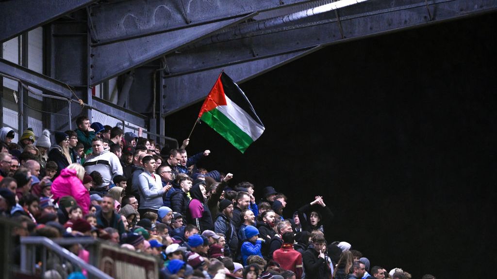 Zdjęcie okładkowe artykułu: Getty Images / Stephen McCarthy/Sportsfile / Na zdjęciu: flaga Palestyny