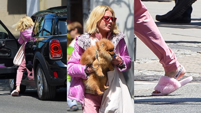 Edyta Olszówka łamie przepisy i mknie na shopping