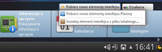 Dodawanie elementu interfejsu ć.d.