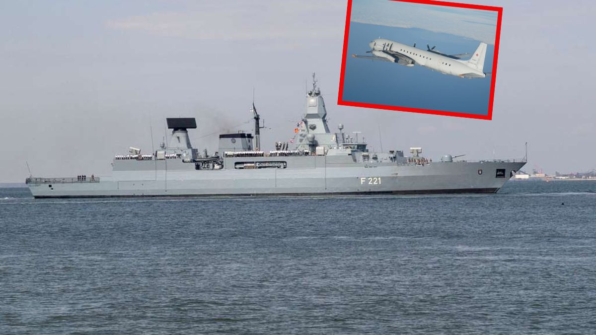 Rosyjski samolot przeleciał nad fregatą Hamburg