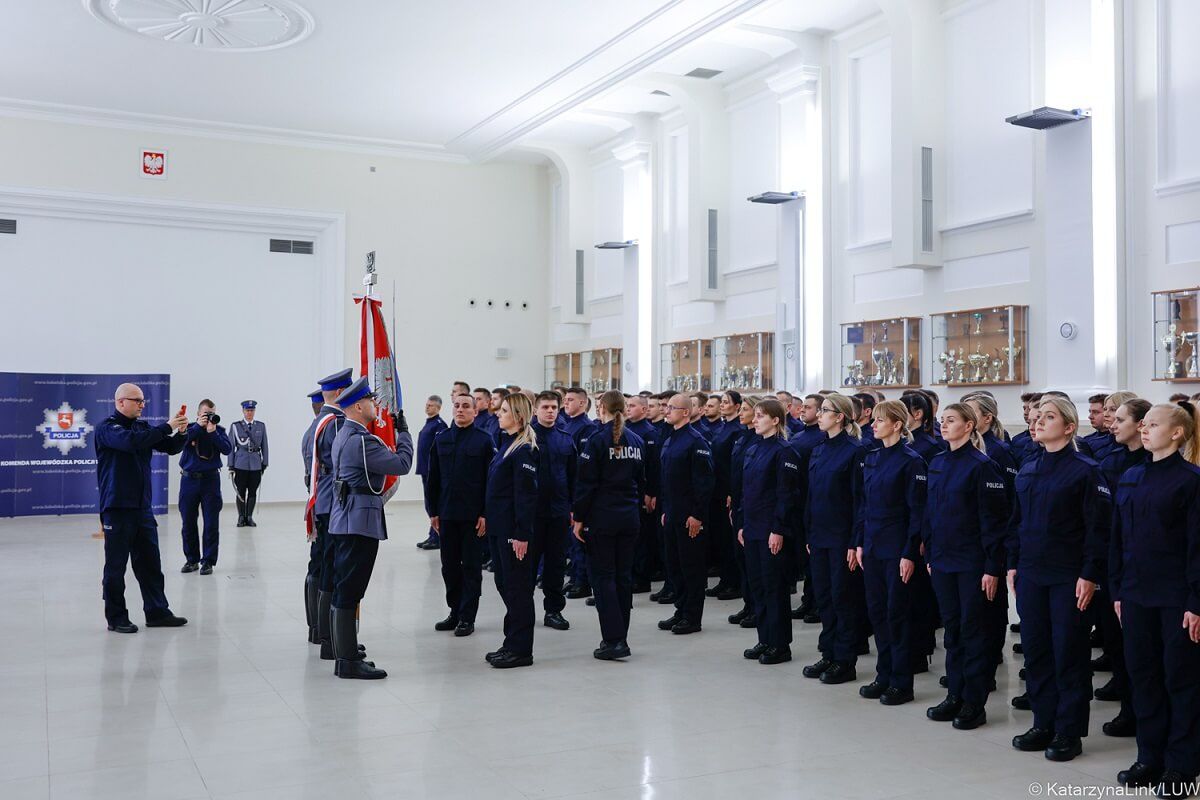 ślubowanie nowych policjantów lublin styczeń 2023