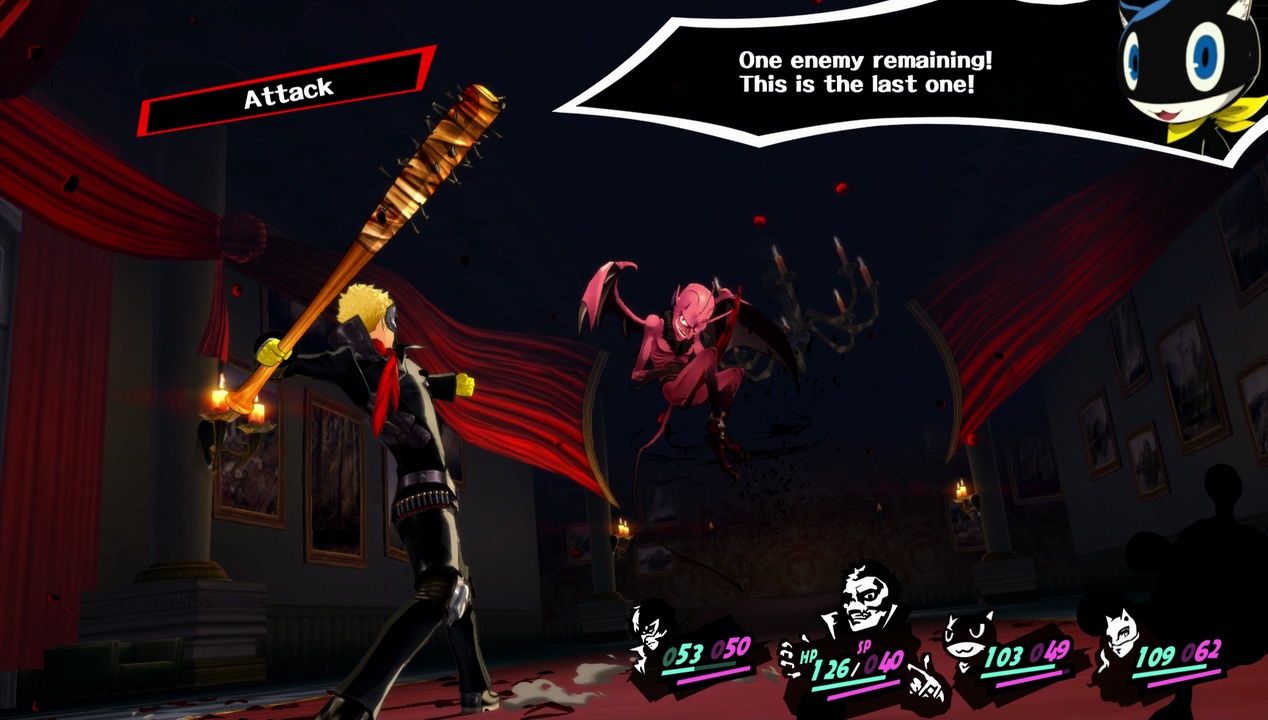Persona 5 - atak kijem basebolowym