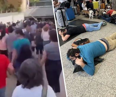 Syreny na lotnisku Ben Guriona. Spadła rakieta. Paraliż na niebie