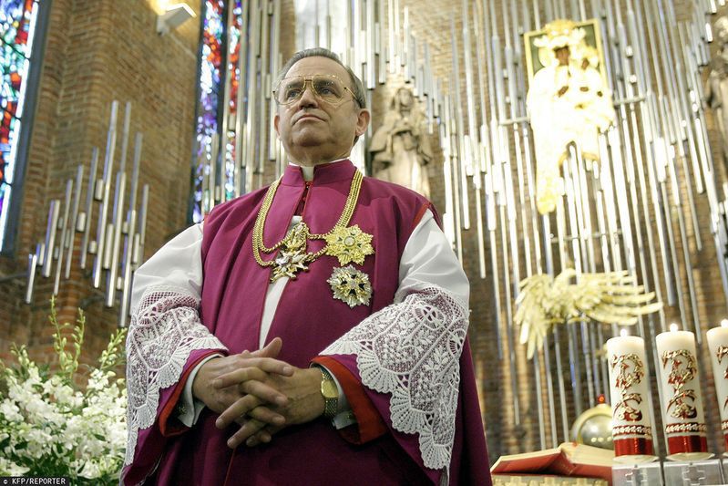 Ksiądz prałat Henryk Jankowski w parafii św. Brygidy w Gdańsku 