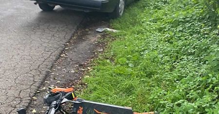 13-letni użytkownik hulajnogi elektrycznej w szpitalu