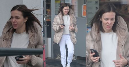 Nieumalowana i odziana w dresy Anna Wendzikowska STROI MINY podczas spaceru do swojego porsche za 300 tysięcy złotych (ZDJĘCIA)