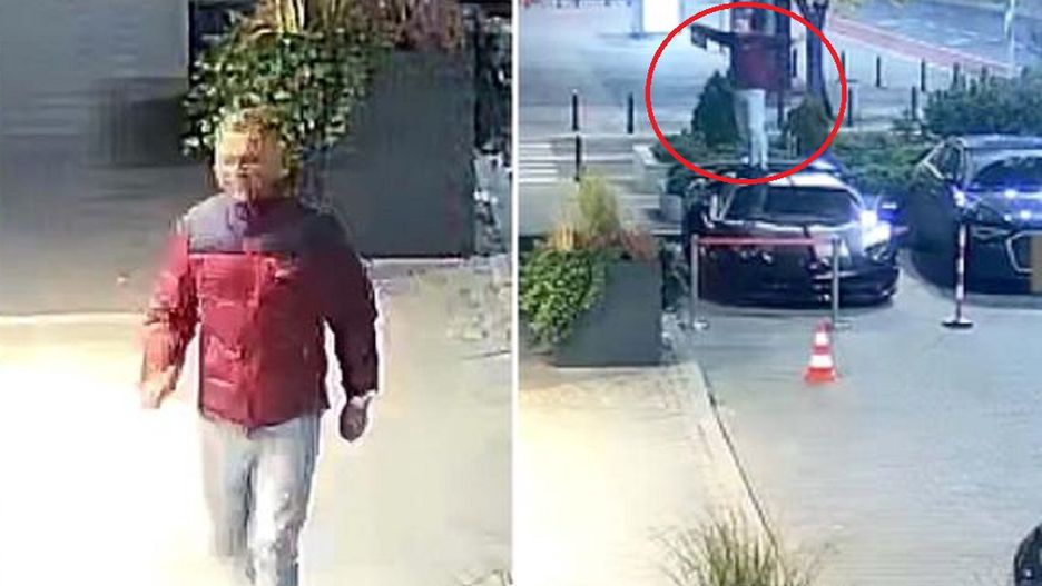 Pozował na masce luksusowego lamborghini. Szuka go policja 