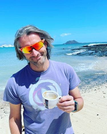 Maciej Dowbor na wakacjach na Fuerteventura