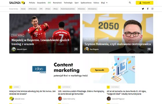Salon24 pozwoli autorom zarabiać na publikowanych treściach