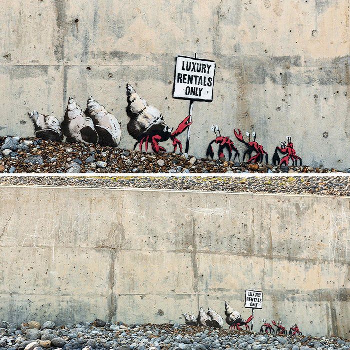 Banksy wybrał się na wakacje i zostawił po sobie ślady. Oto jego najnowsze prace 4