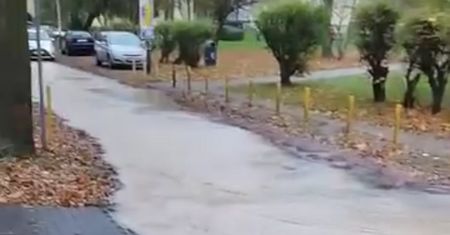 Wielka awaria w Łodzi. Ulicą płynęła rzeka